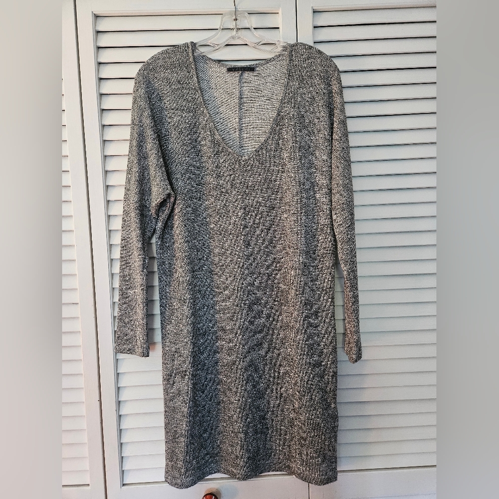 Velvet Brand Metallic Sweater Tunic Dress